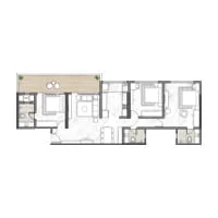 Codename Wings Balewadi 3 BHK Floor Plan Image