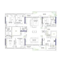 Codename Wings Balewadi 4 BHK Floor Plan Image